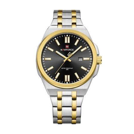 ساعت عقربه ای مچی مردانه نیوی فورس مدل NF9226 - صفحه مشکی