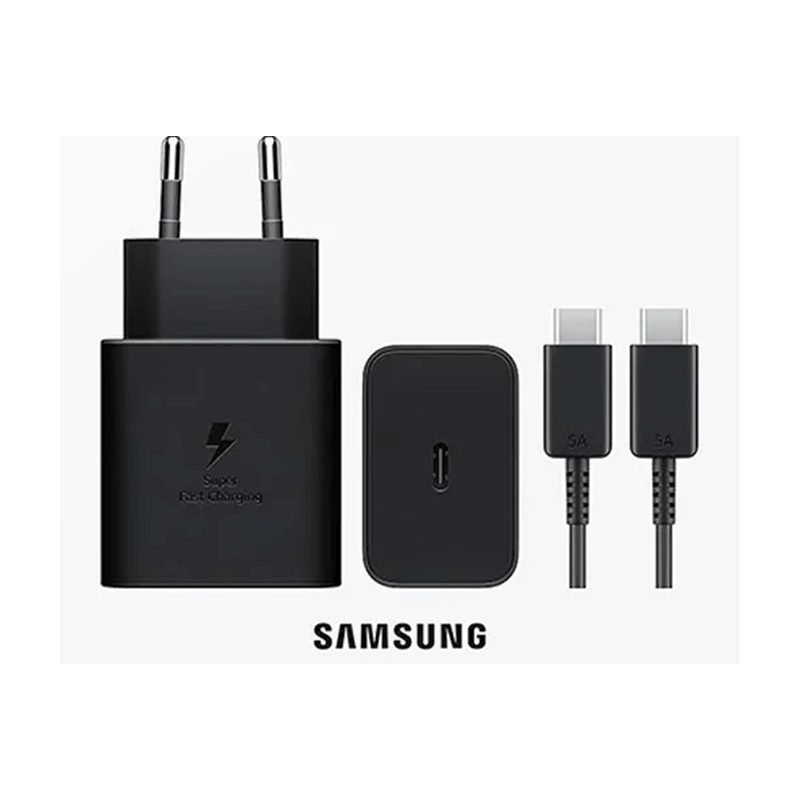 شارژر دیواری اورجینال سامسونگ مدل Samsung EP-T4511 45W به همراه کابل USB-C به USB-C - مشکی 1