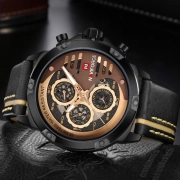 ساعت مچی عقربه ای مردانه نیوی فورس مدل NF9110 - رنگ مشکی ، قهوه ای 1