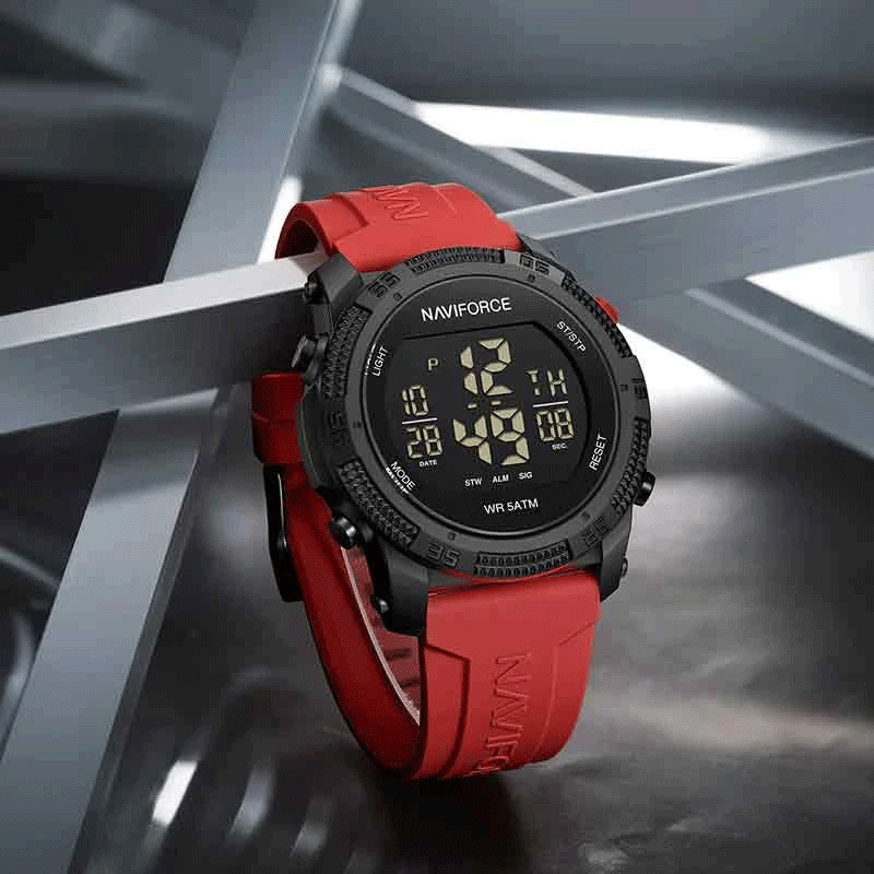 ساعت مچی دیجیتال مردانه نیوی فورس مدل NF7104 - رنگ قرمز 3