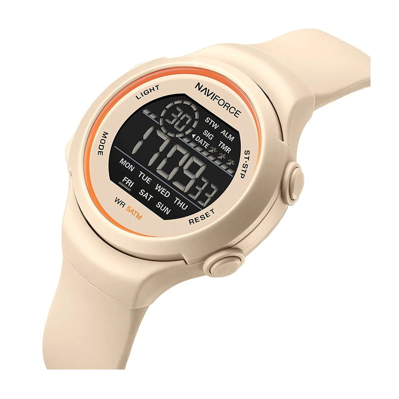 ساعت مچی دیجیتال زنانه نیوی فورس مدل NF7119 - رنگ کرم 1