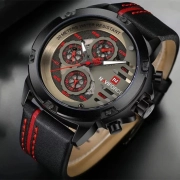 ساعت مچی مردانه نیوی‌فورس مدل NF9110 رنگ مشکی قرمز