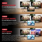 مبدل 2 در 1 USB-C به HDMI هانیول مدل HC000008/ADP/WHT - سفید