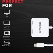 مبدل 2 در 1 USB-C به HDMI هانیول مدل HC000008/ADP/WHT - سفید