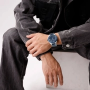 ساعت مچی عقربه ای مردانه نیوی فورس مدل NF9245 - رنگ نقره ای ، سرمه ای