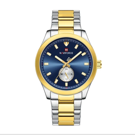 ساعت مچی عقربه ای مردانه نیوی فورس مدل NF9231 - رنگ نقره ای ، طلایی