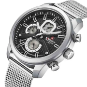 ساعت مچی عقربه ای مردانه نیوی فورس مدل NF9211 - رنگ نقره ای 2