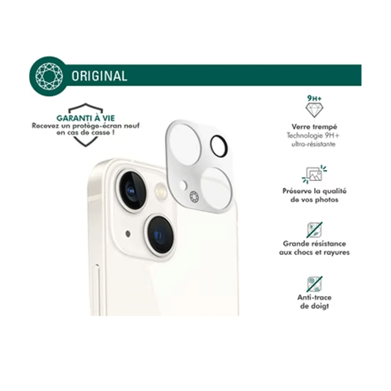 محافظ لنز دوربین فورس مناسب برای گوشی موبایل اپل iPhone 13 Mini مدل FGMGCAMIP1354ORIG Original Cameras 1