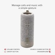 اسپیکر بلوتوثی SBS مدل TEJZSPEAKFABRICBTG - خاکستری