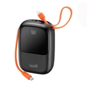 پاوربانک 20000 میلی آمپر بودی توان 22.5 وات بودی مدل Budi PB812B به همراه کابل USB-C و لایتنینگ با گارانتی 18 ماهه شرکتی (6 ماه تعویض)
