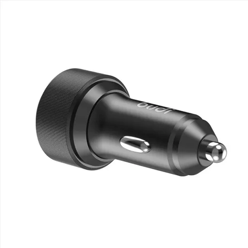 شارژر فندکی 60 وات بودی مدل Budi CC632RB با دو خروجی USB-C - مشکی 1