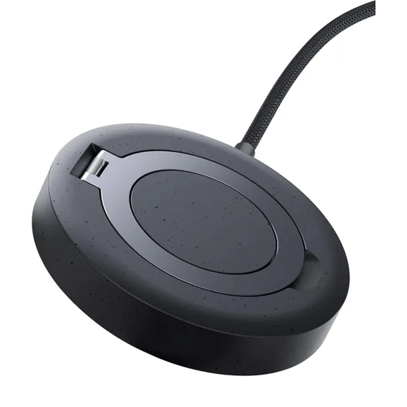 شارژر بی سیم 15 وات و استند باسئوس مدل Baseus Simple Mini 4 Magnetic Wireless Charging Stand Qi2 به همراه کابل USB-C - مشکی 1