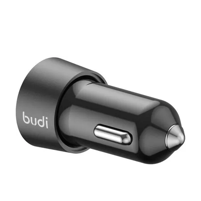 شارژر فندکی 33 وات بودی مدل Budi CC622RTTB با دو خروجی USB-C و کابل شارژ USB-C - مشکی 4