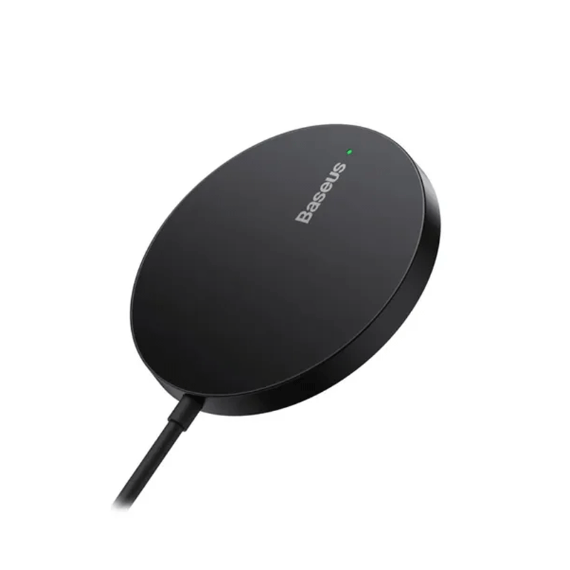 شارژر بی سیم 15 وات باسئوس مدل Baseus Simple Mini3 Magnetic Wireless Charger CCJJ040001 - مشکی 2
