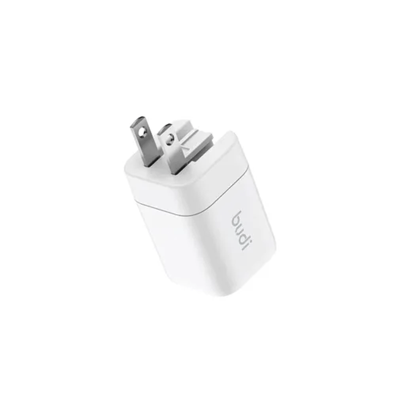 شارژر دیواری 33 وات بودی مدل Budi AC016RSW با دو خروجی USB-C - سفید 3