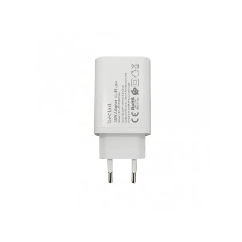 شارژر دیواری 45 وات بیکلد مدل Beclad (By Samsung) BC-WI241BWHAA با 1 خروجی USB-C - سفید 1