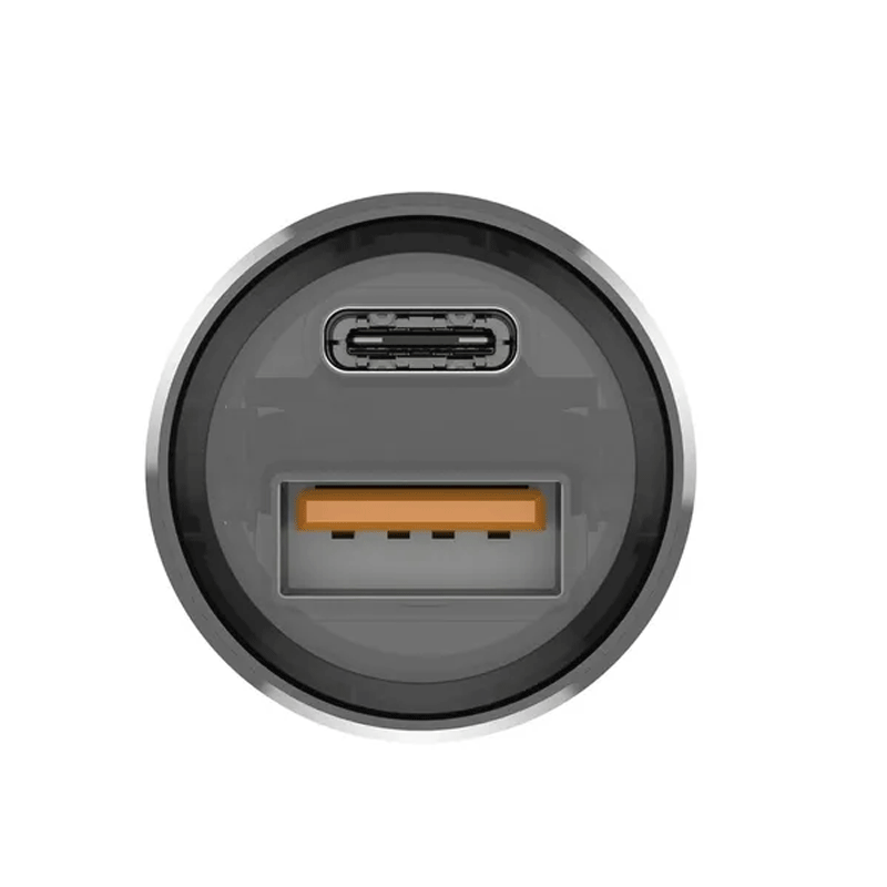 شارژر فندکی 30 وات بودی مدل Budi CC633B با یک خروجی USB و یک خروجی USB-C - مشکی 3