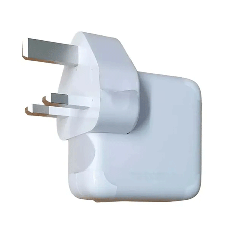 شارژر دیواری 35 وات اپل سه پین مدل Apple A2676 با دو خروجی USB-C - سفید 4