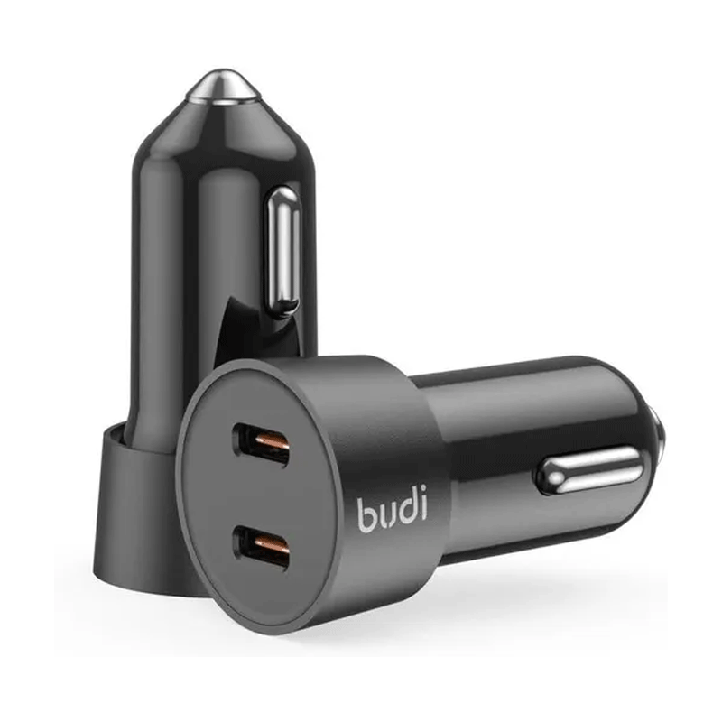 شارژر فندکی 33 وات بودی مدل Budi CC622RTTB با دو خروجی USB-C و کابل شارژ USB-C - مشکی 6