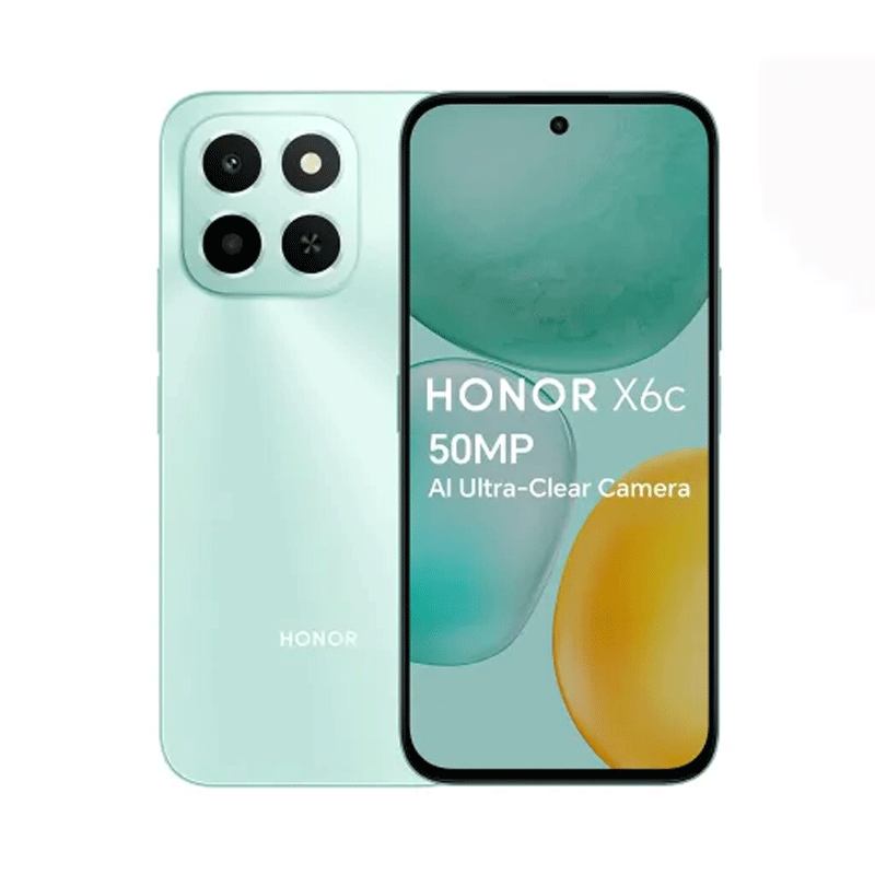 Honor X6C 128GB RAM 6GB + بیمه - فیروزه‌ ای