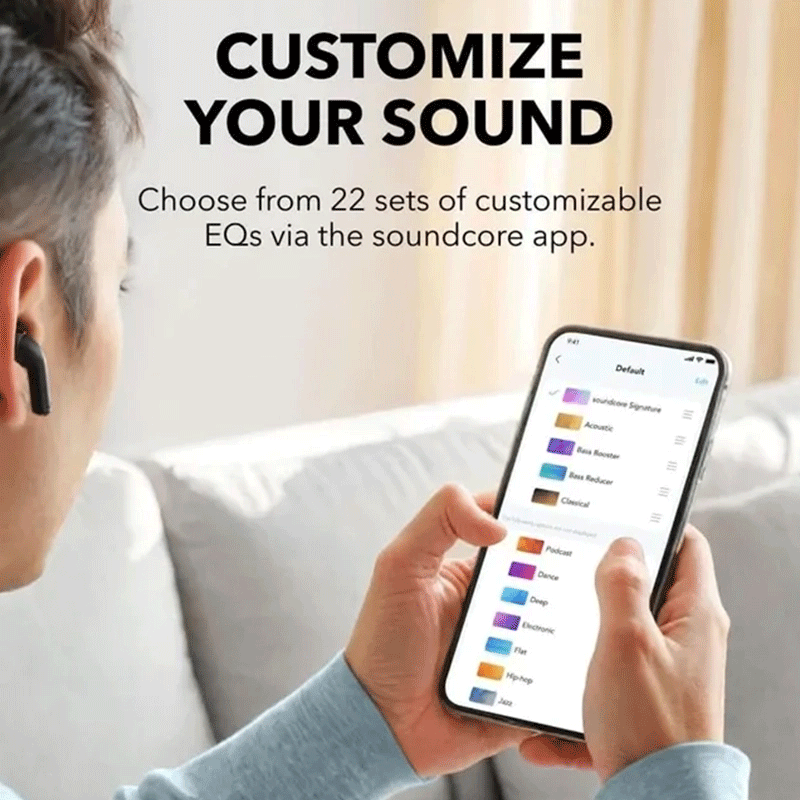 هدفون بی سیم انکر مدل Anker SoundCore K20i A3994 با گارانتی 18 ماهه شرکتی - سفید 3
