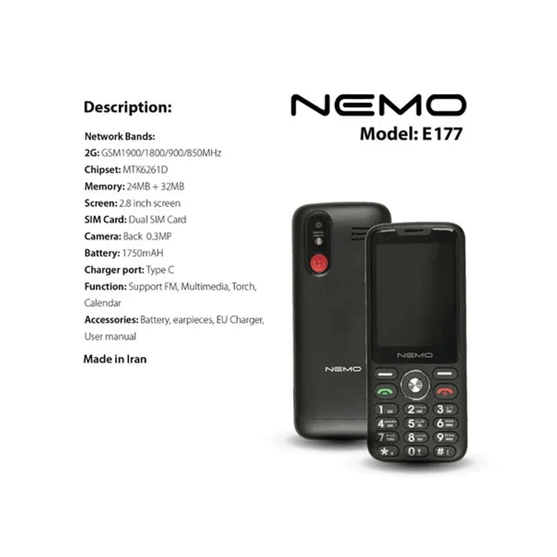 Nemo E177 - مشکی 3