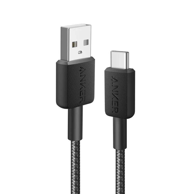 کابل تبدیل USB-A به USB-C انکر مدل A81H5- مشکی