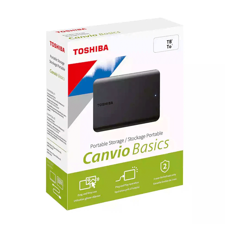 هارد اکسترنال توشیبا مدل Canvio Basics ظرفیت 2 ترابایت - مشکی 6